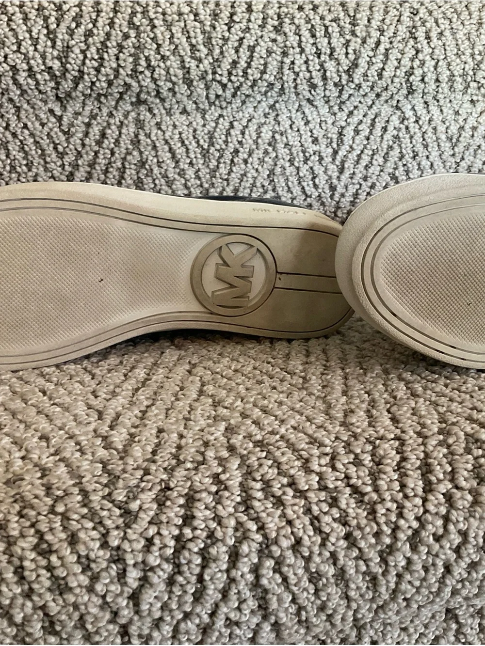 Michael Kors Navy Patent Kiltie Sneakers with Tassel